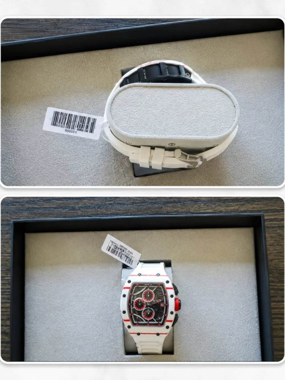 MSRP $779 | Invicta S1 Voltra 69501 Carbon Fiber Automatic Men Watch 41mm White